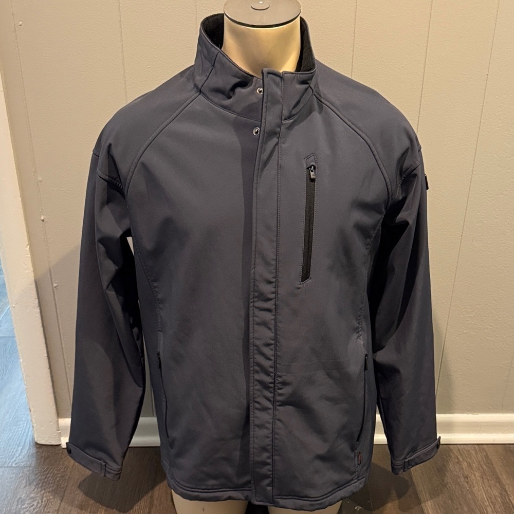 Tumi Men's Large Dark Gray Windbreaker Jacket